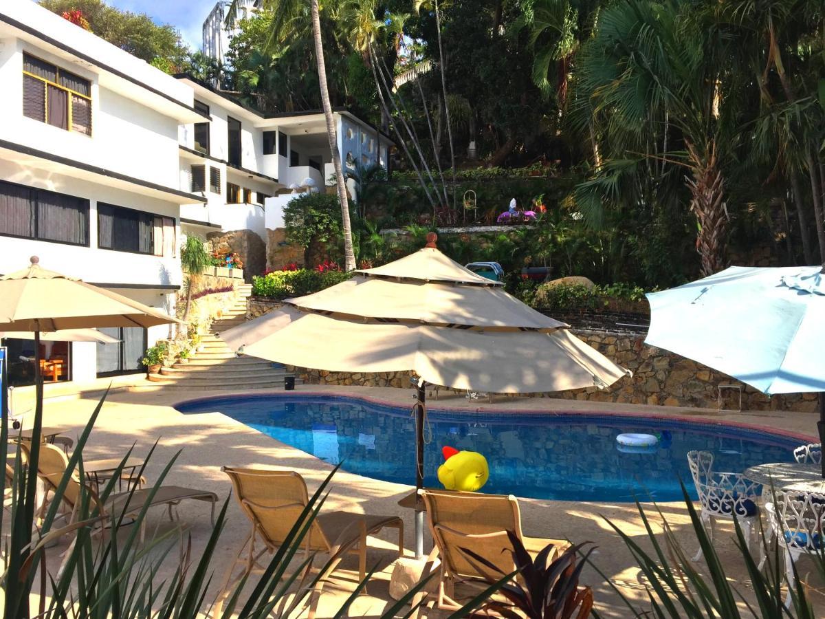 Villa Villa Palmitas Acogedor Departamento Nivel Piscina Gigante Jardines Acapulco