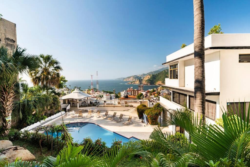 Villa Palmitas Acogedor Departamento Nivel Piscina Gigante Jardines Acapulco
