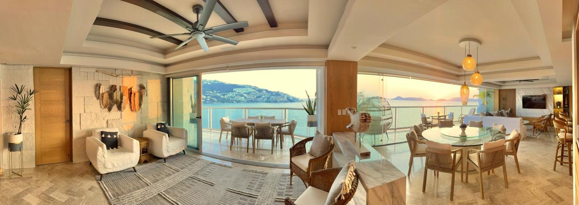 Apartamento Depa De Lujo Frente A Playa En Bahia De Aca - Sin Danos Por Otis-john Acapulco